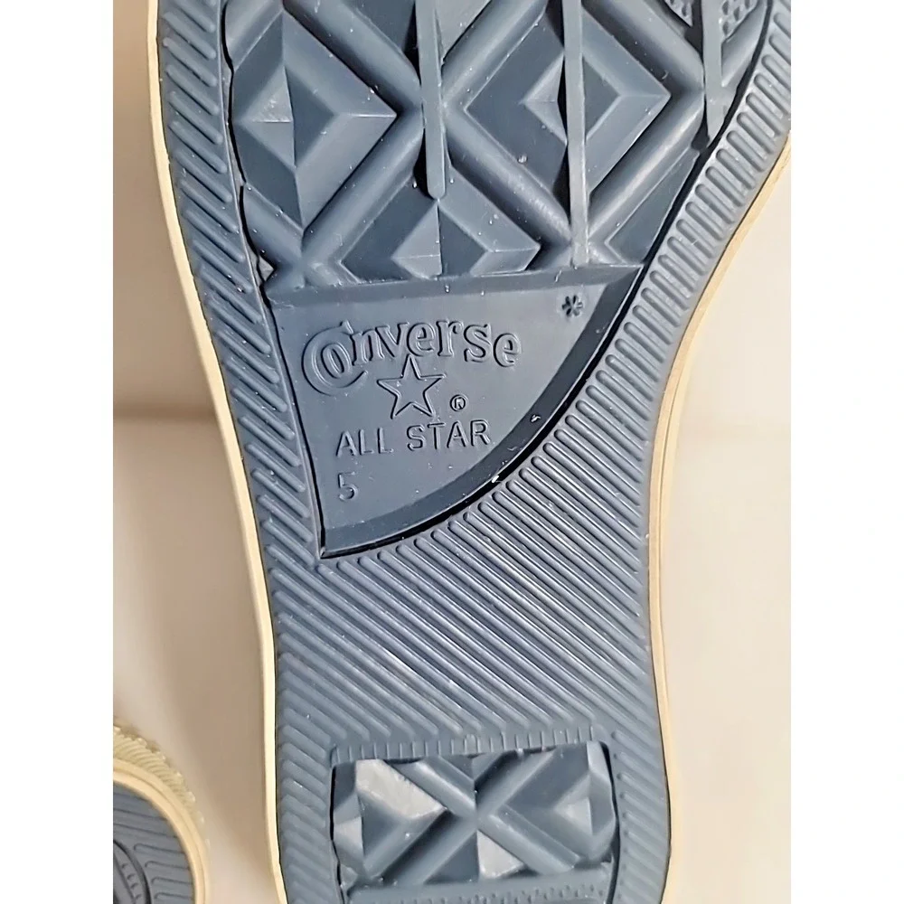 Converse‎ All Star Chuck Taylor High Top Sneakers Back Zipper Navy US 5 Y2k - Picture 6 of 9